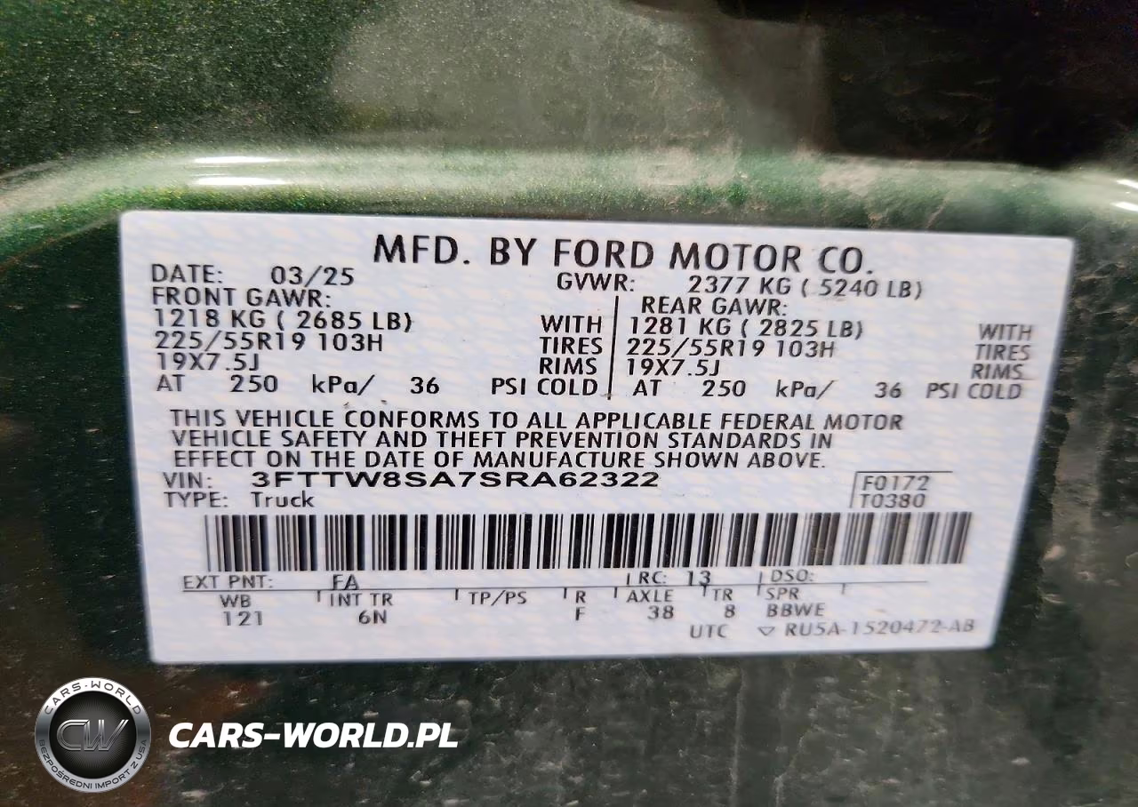 2025 Ford Maverick Lariat VIN:3FTTW8SA7SRA62322 - 12