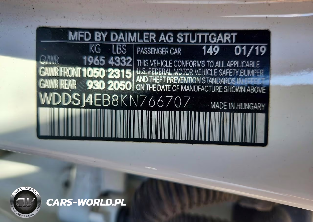 2019 Mercedes-Benz Cla 250 VIN:WDDSJ4EB8KN766707 - 12