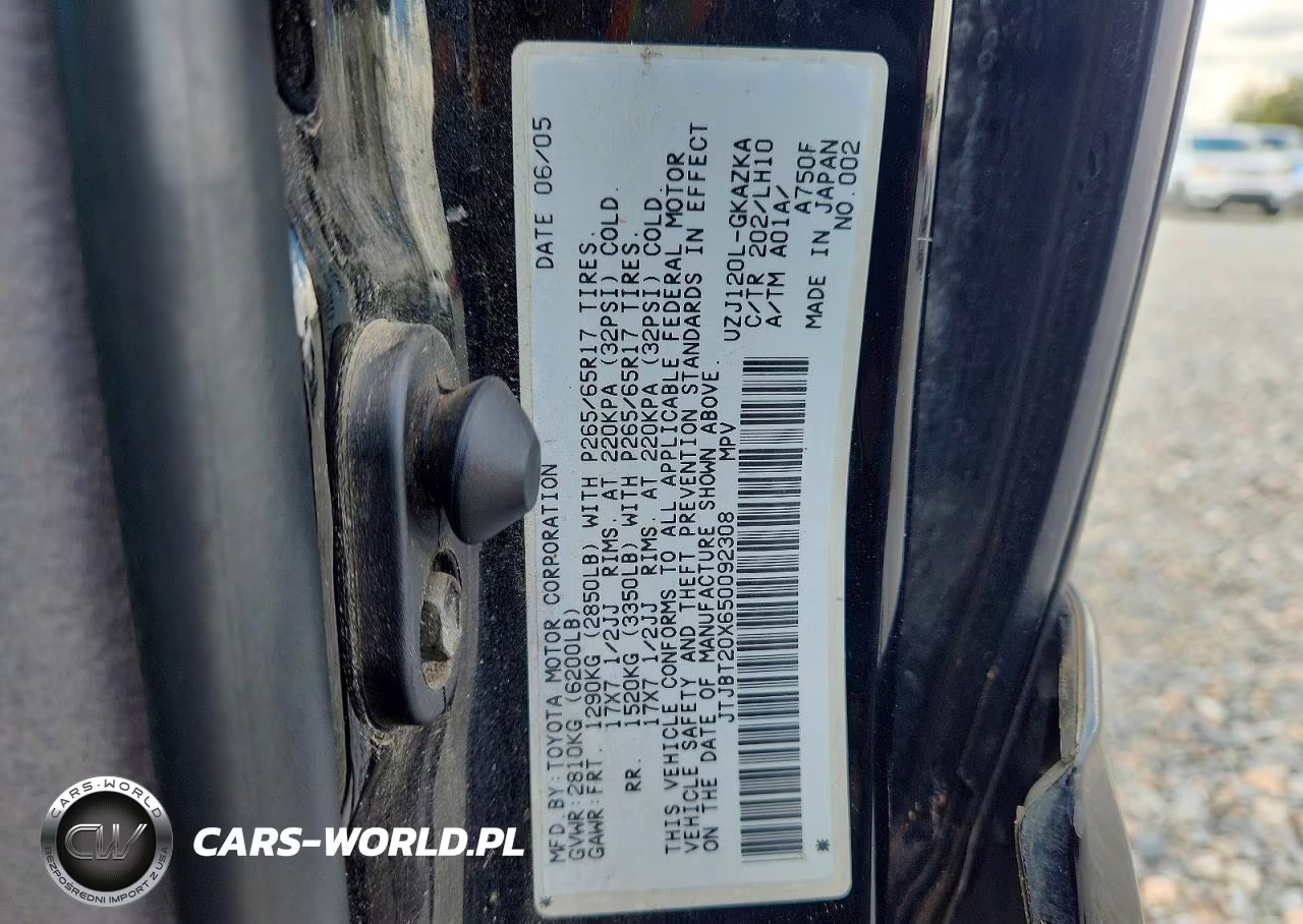 2005 Lexus Gx 470 VIN:JTJBT20X650092308 - 14