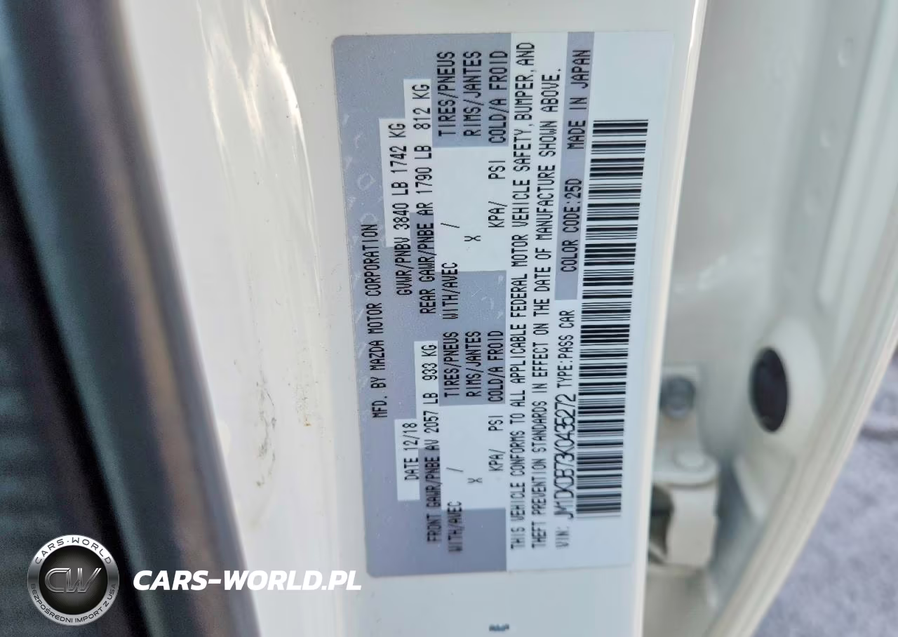 2019 Mazda Cx-3 Sport VIN:JM1DKDB73K0435272 - 13