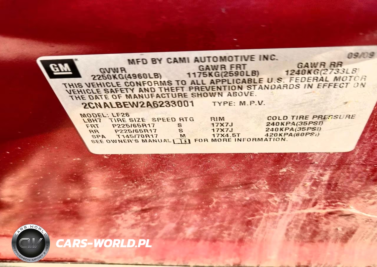 2010 Chevrolet Equinox Ls VIN:2CNALBEW2A6233001 - 13