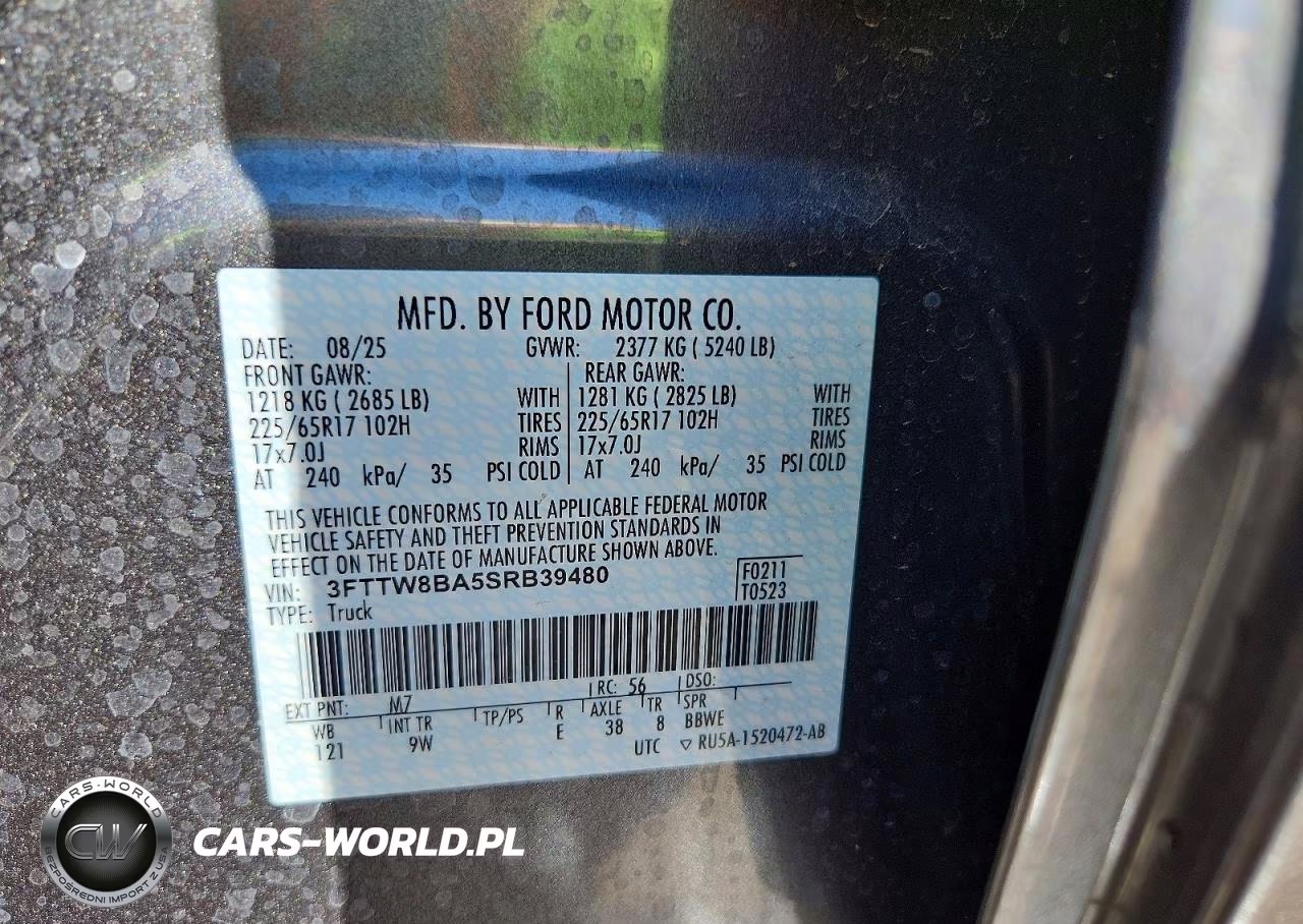 2025 Ford Maverick Xl VIN:3FTTW8BA5SRB39480 - 12