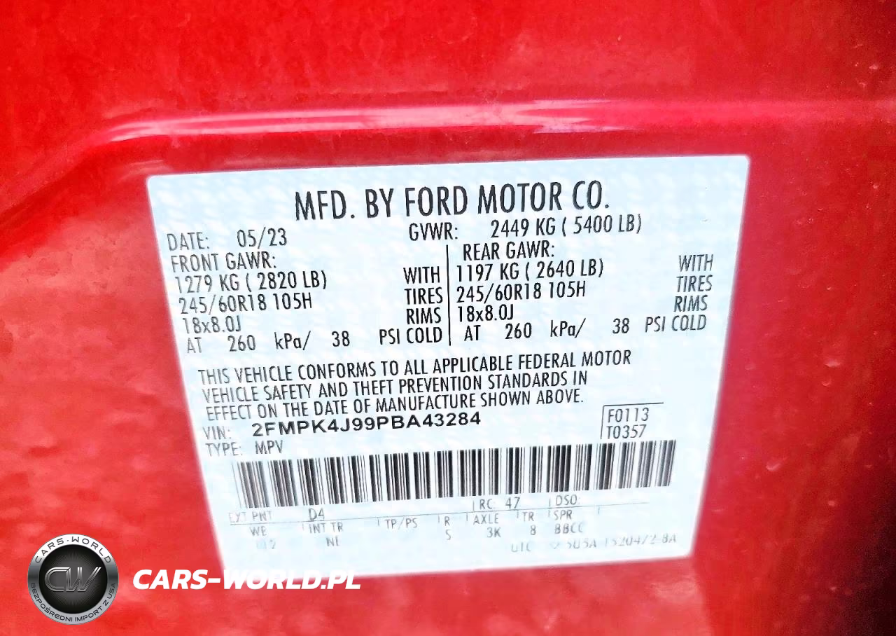 2023 Ford Edge Sel VIN:2FMPK4J99PBA43284 - 13