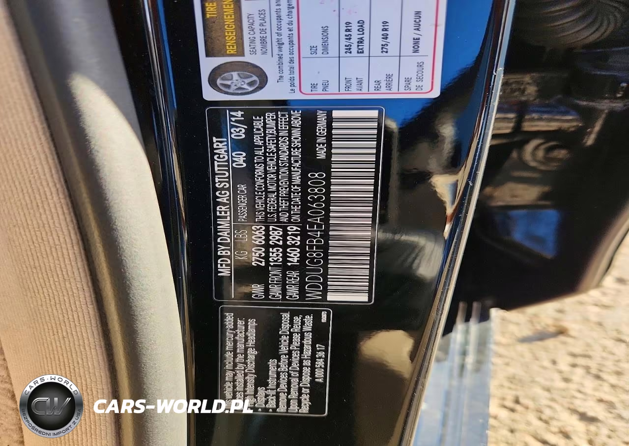 2014 Mercedes-Benz S 550 4Matic VIN:WDDUG8FB4EA063808 - 12