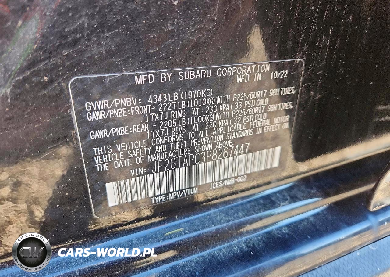 2023 Subaru Crosstrek Premium VIN:JF2GTAPC3P8267447 - 12
