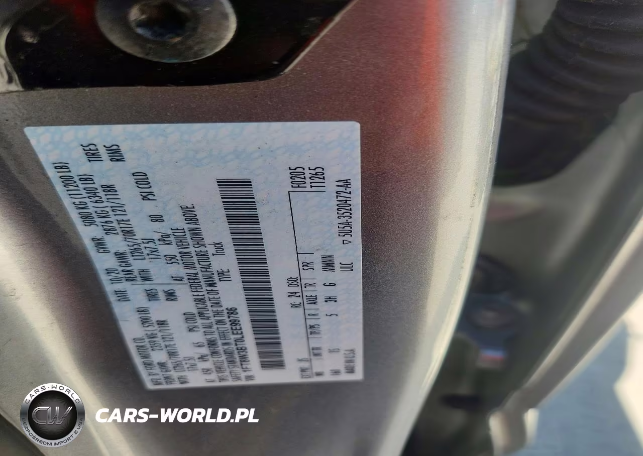 2020 Ford F350 Super Duty VIN:1FT8W3BT0LEE99786 - 12