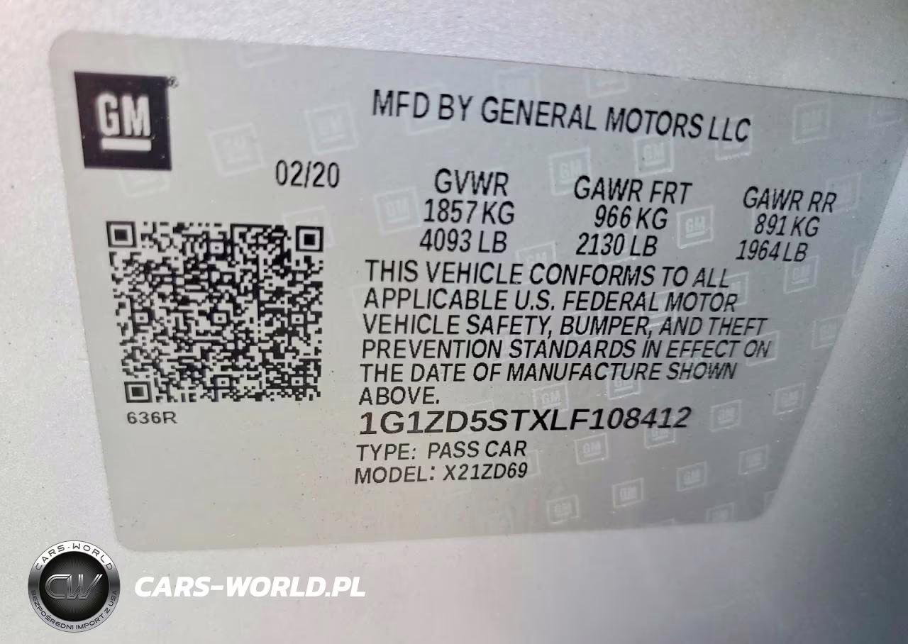 2020 Chevrolet Malibu Lt VIN:1G1ZD5STXLF108412 - 13