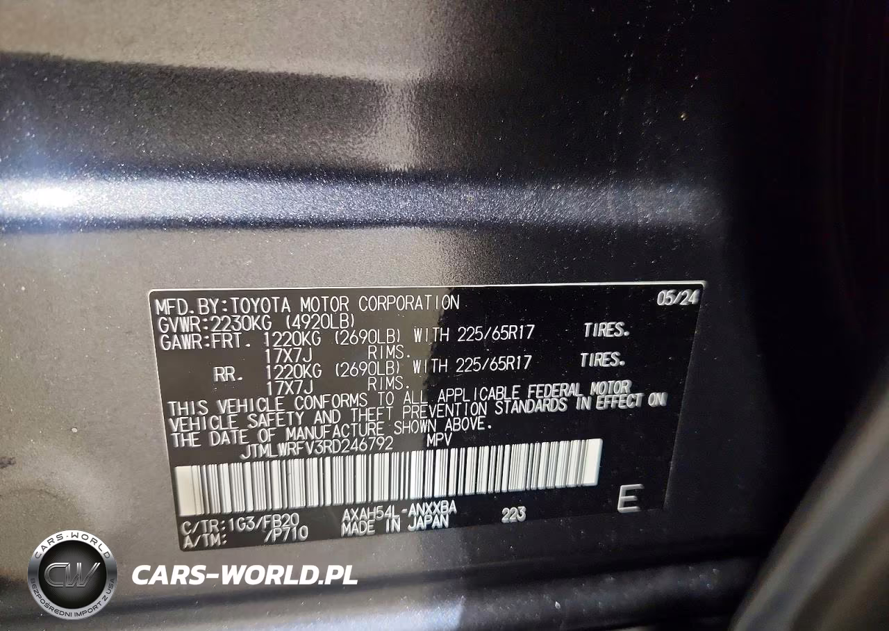 2024 Toyota Rav4 Le VIN:JTMLWRFV3RD246792 - 13