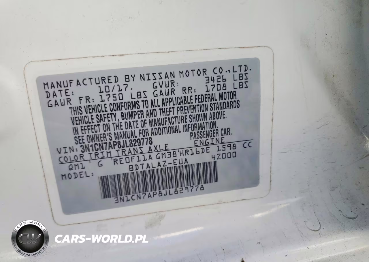2018 Nissan Versa VIN:3N1CN7AP8JL829778 - 12