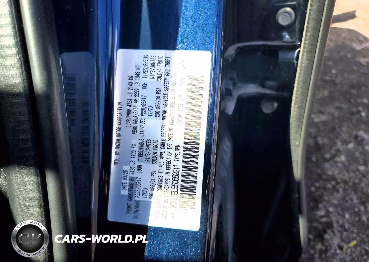 2025 Mazda Cx-5 Select VIN:JM3KFBBL5S0662211 - 14