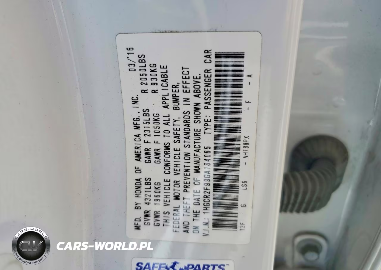 2016 Honda Accord Exl VIN:1HGCR2F99GA164065 - 13