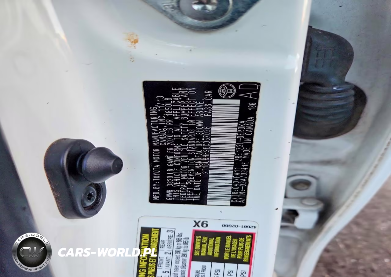 2014 Toyota Corolla L VIN:2T1BURHE9EC057036 - 12