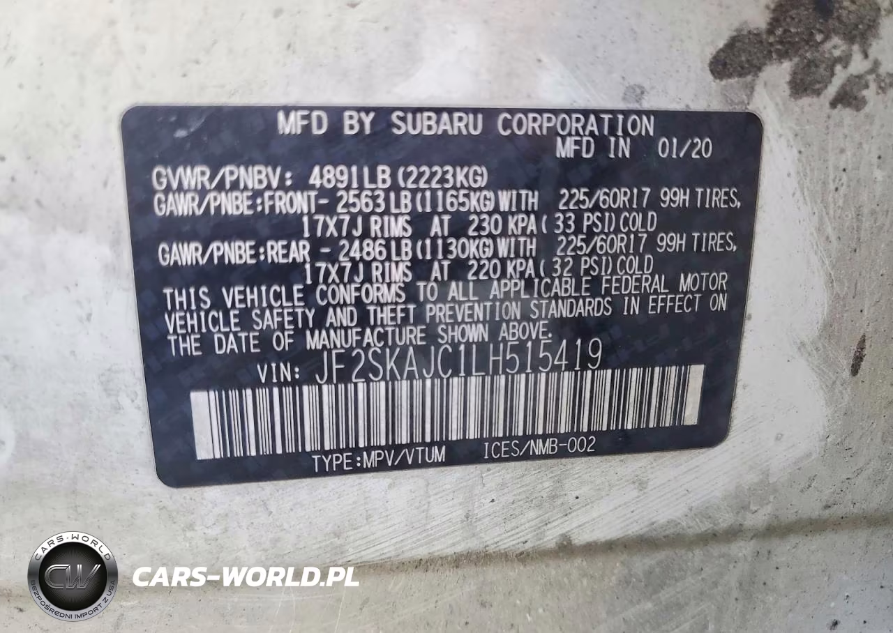 2020 Subaru Forester Premium VIN:JF2SKAJC1LH515419 - 13