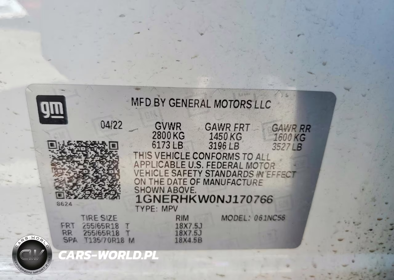 2022 Chevrolet Traverse Lt VIN:1GNERHKW0NJ170766 - 14