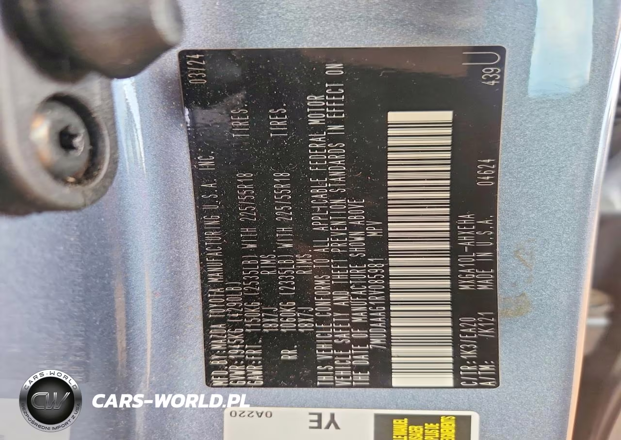 2024 Toyota Corolla Cross Xle VIN:7MUDAAAG1RV085981 - 14