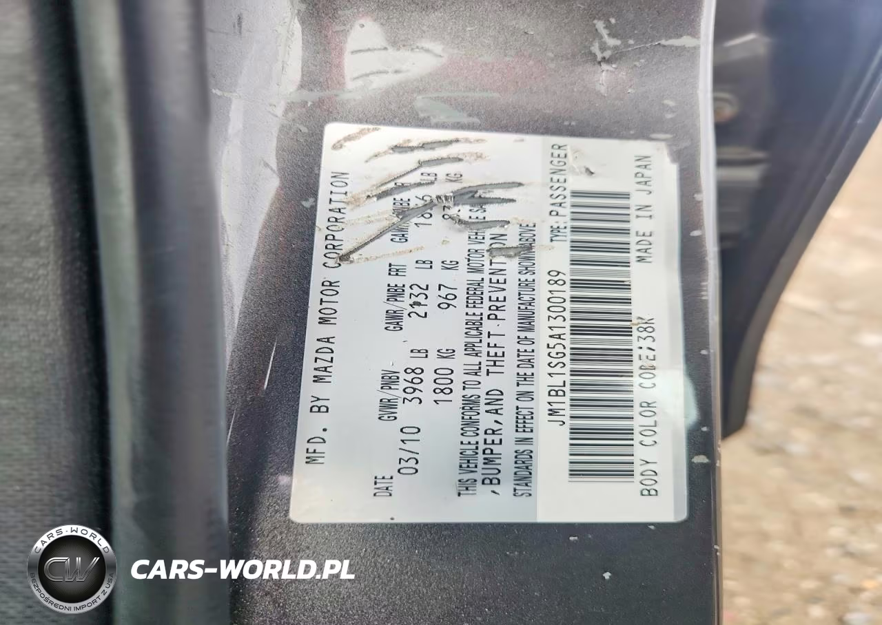 2010 Mazda 3 I VIN:JM1BL1SG5A1300189 - 12