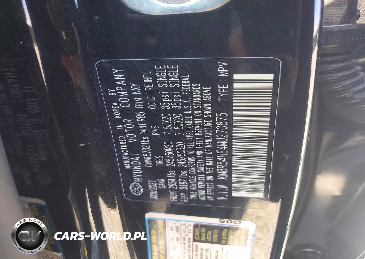 2021 Hyundai Palisade Limited VIN:KM8R54HE4MU270875 - 13