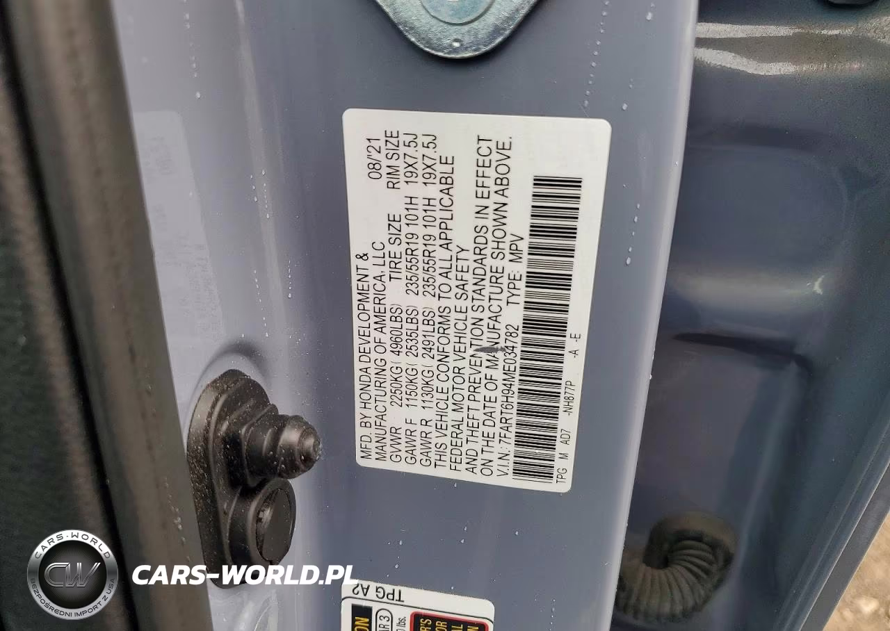 2021 Honda Cr-V Touring VIN:7FART6H94ME034782 - 12