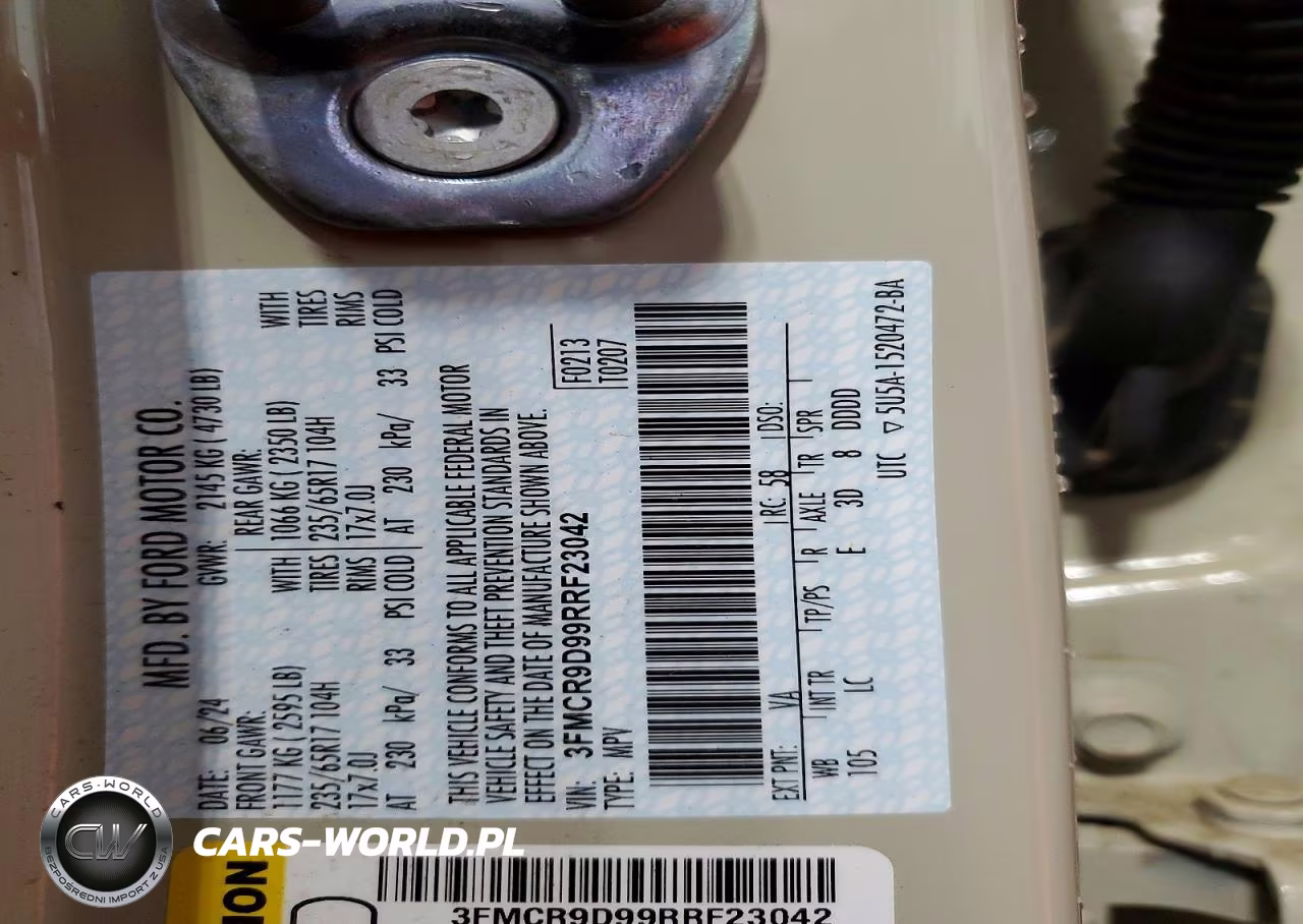2024 Ford Bronco Sport Badlands VIN:3FMCR9D99RRF23042 - 12