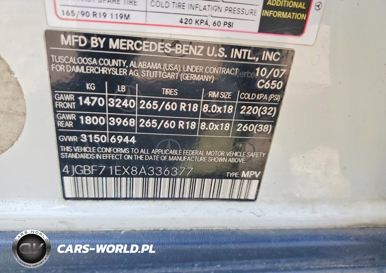 2008 Mercedes-Benz Gl 450 4Matic VIN:4JGBF71EX8A336377 - 13