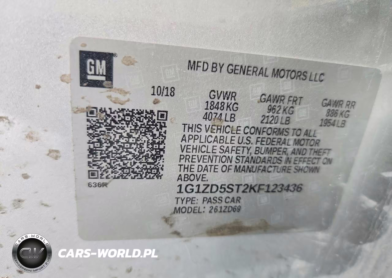 2019 Chevrolet Malibu Lt VIN:1G1ZD5ST2KF123436 - 12