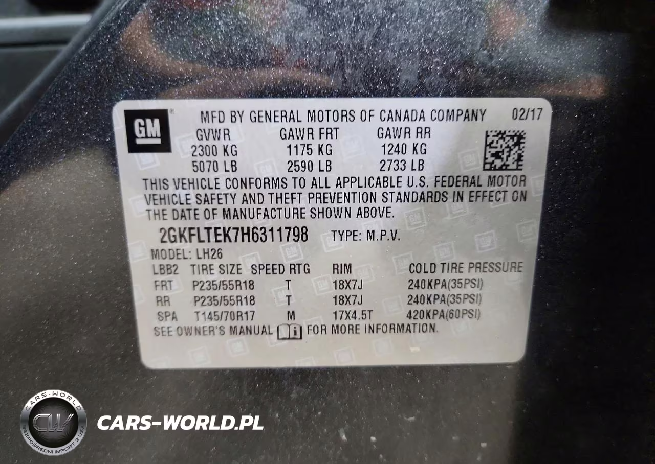 2017 GMC Terrain Sle VIN:2GKFLTEK7H6311798 - 13