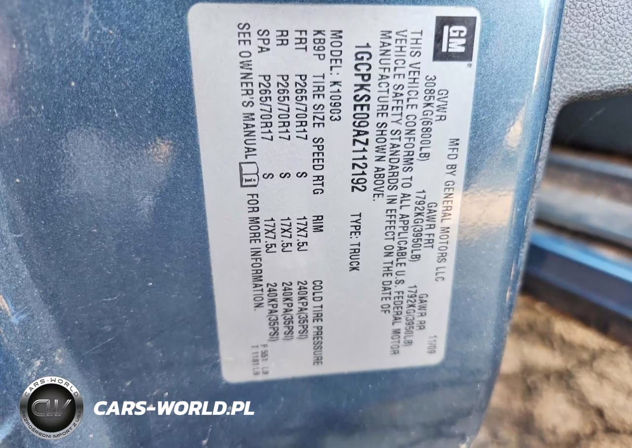 2010 Chevrolet Silverado K1500 Lt VIN:1GCPKSE09AZ112192 - 12