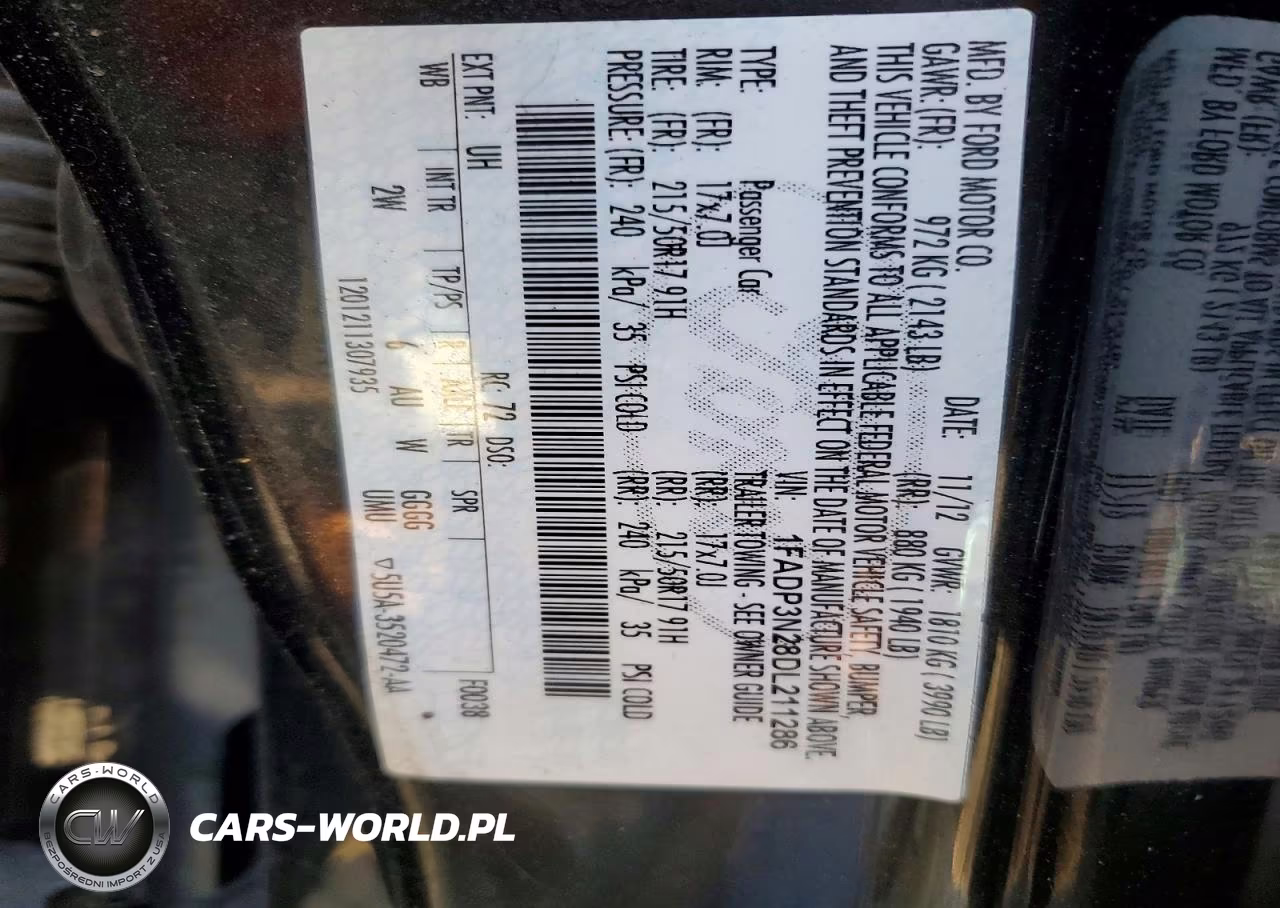 2013 Ford Focus Titanium VIN:1FADP3N28DL211286 - 12