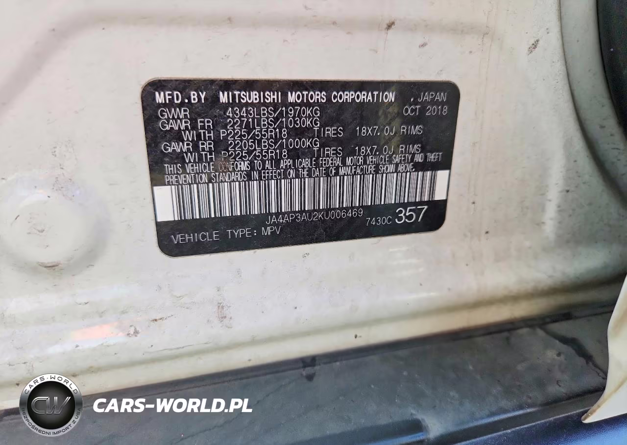 2019 Mitsubishi Outlander Sport Es VIN:JA4AP3AU2KU006469 - 13
