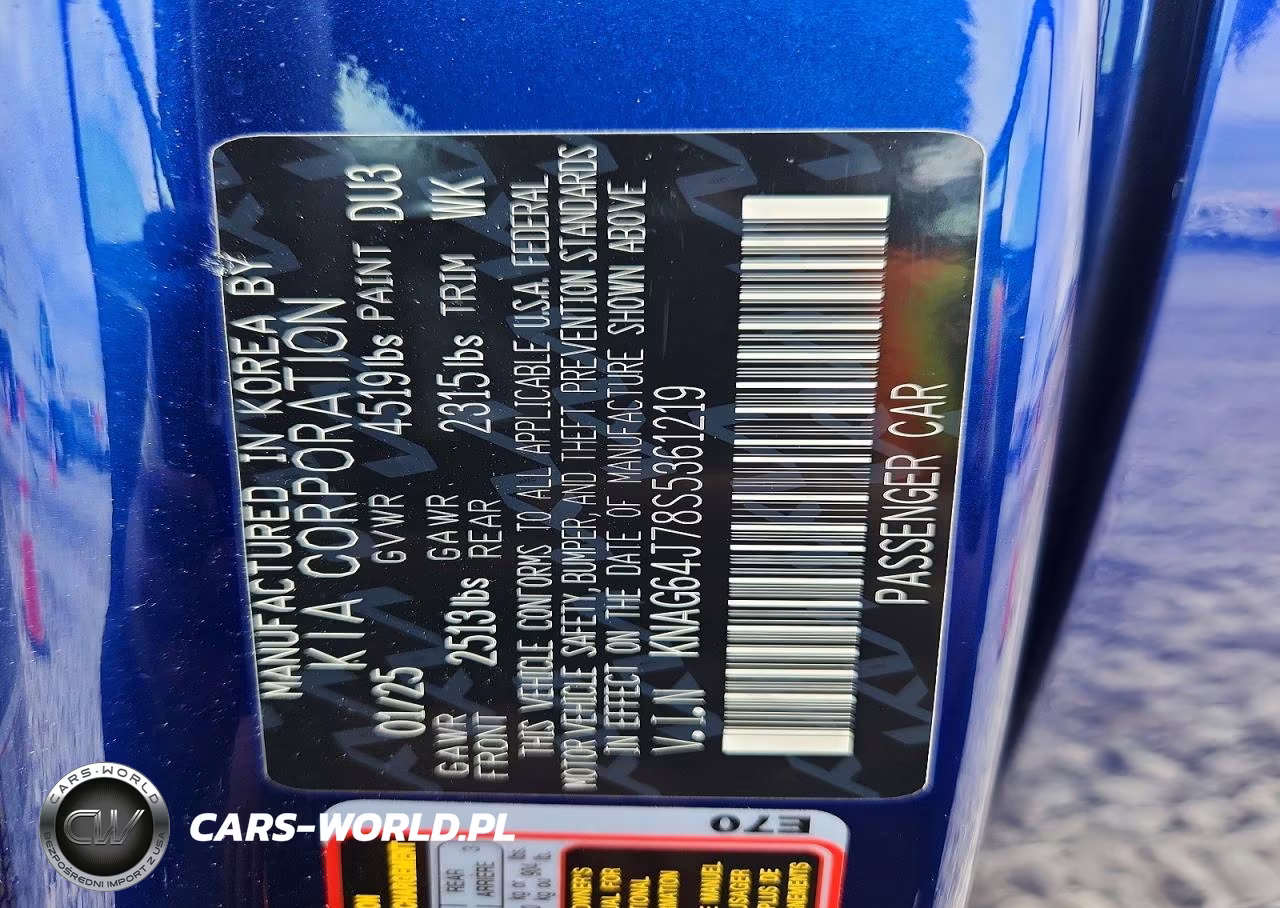 2025 Kia K5 Gt Line VIN:KNAG64J78S5361219 - 12