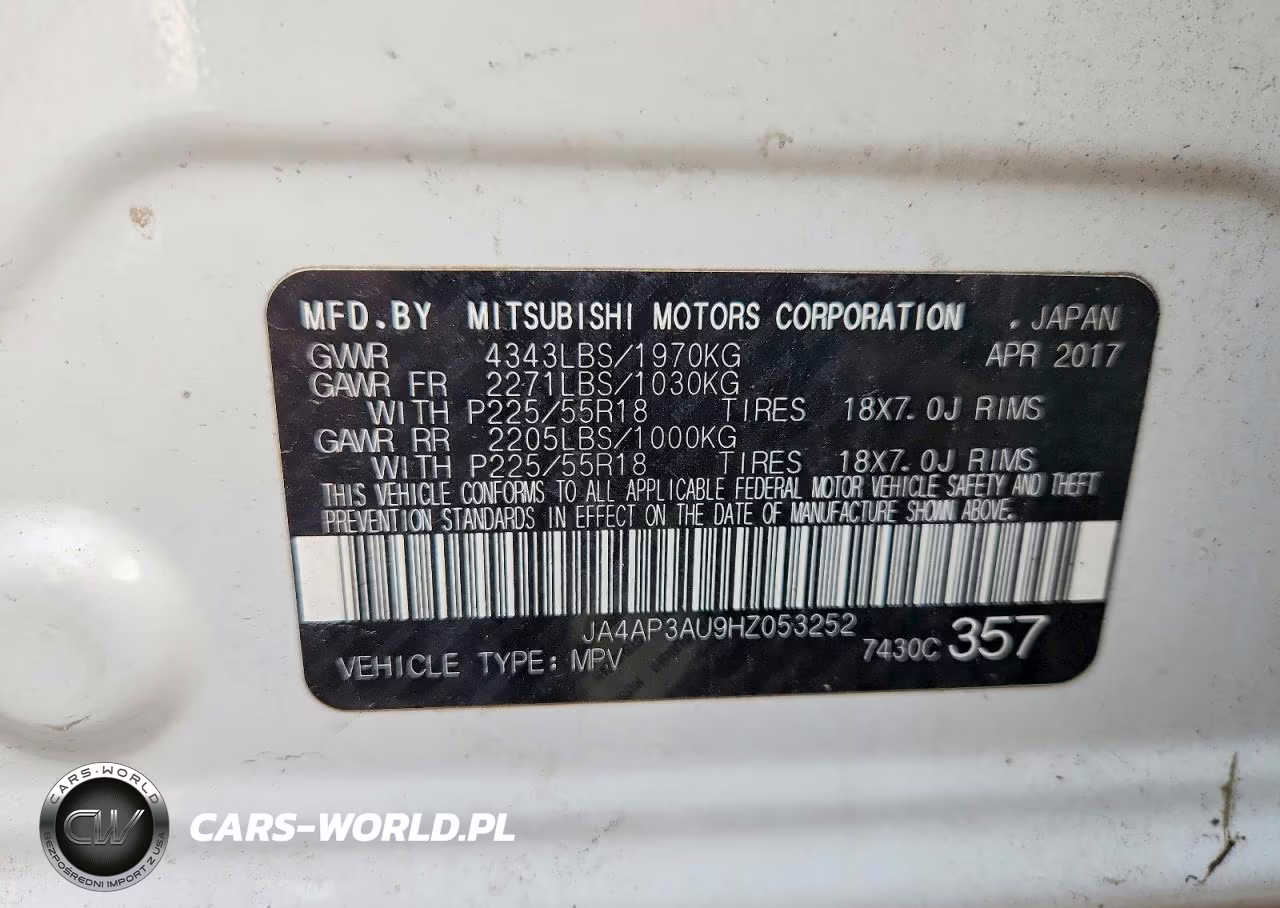 2017 Mitsubishi Outlander Sport Es VIN:JA4AP3AU9HZ053252 - 12