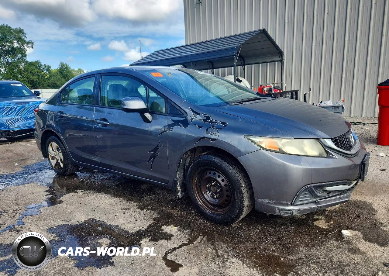 2013 Honda Civic Lx VIN:2HGFB2F53DH300668 - 4