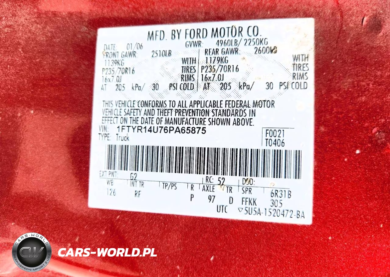 2006 Ford Ranger Super Cab VIN:1FTYR14U76PA65875 - 12