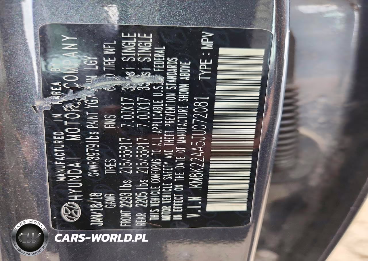 2018 Hyundai Kona Sel VIN:KM8K22AA5JU072081 - 12