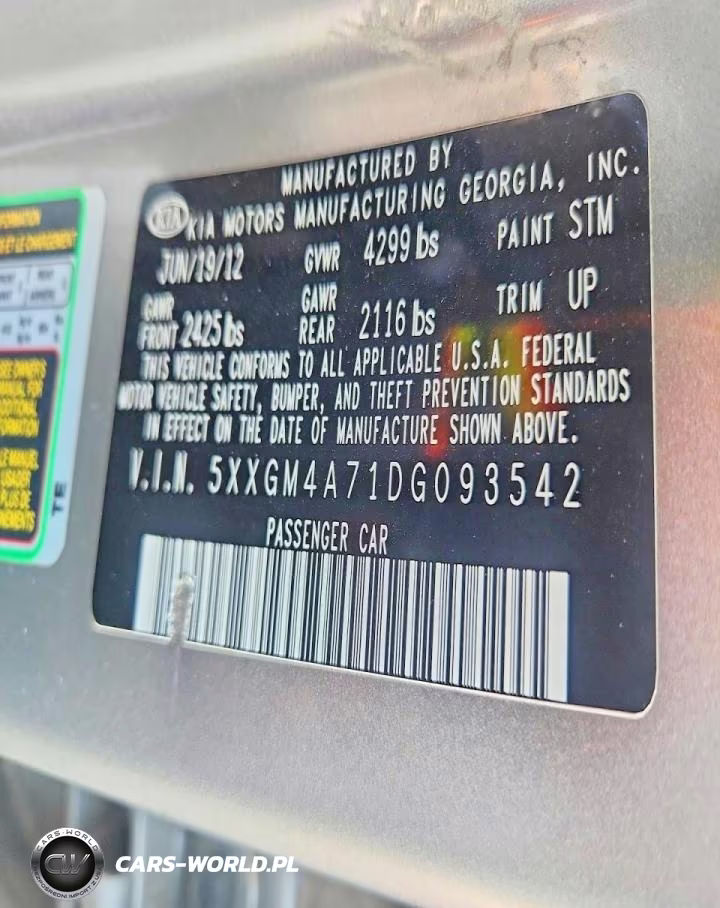 2013 Kia Optima Lx VIN:5XXGM4A71DG093542 - 13