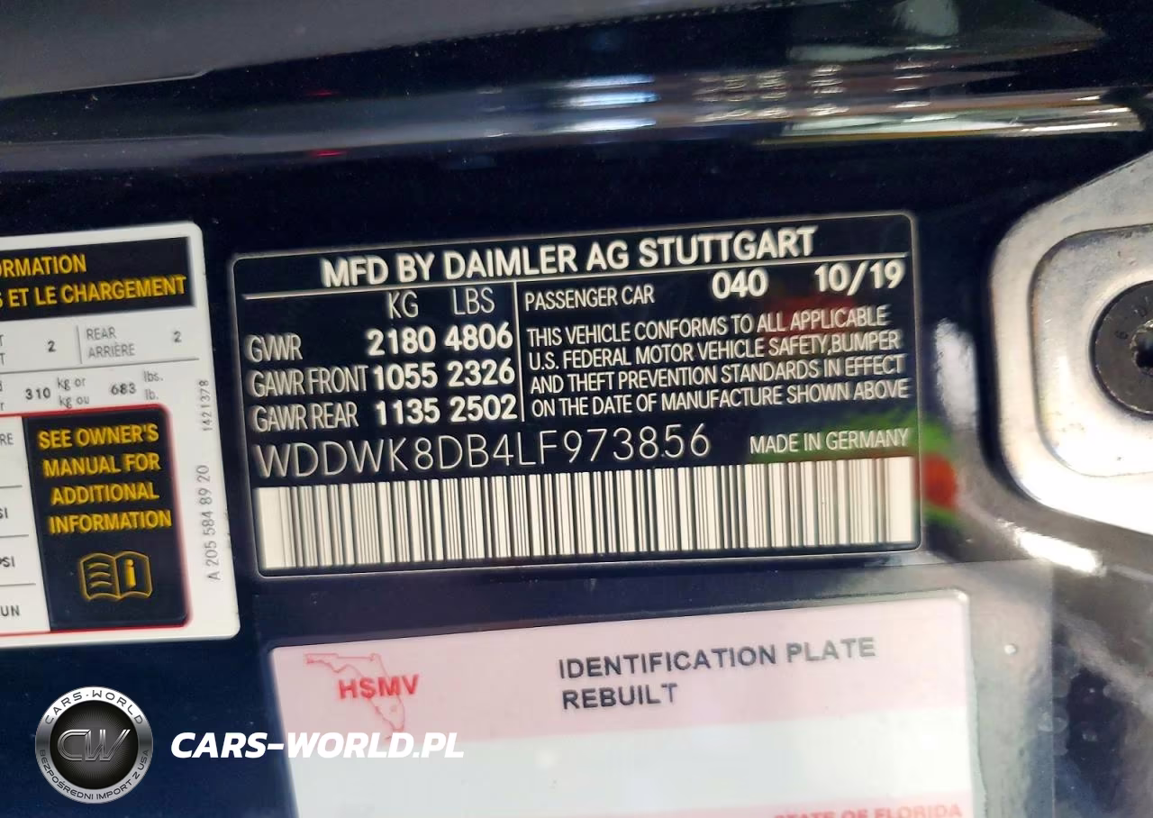 2020 Mercedes-Benz C 300 VIN:WDDWK8DB4LF973856 - 12