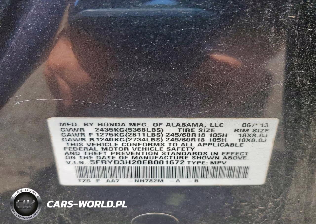 2014 Acura Mdx VIN:5FRYD3H20EB001672 - 13