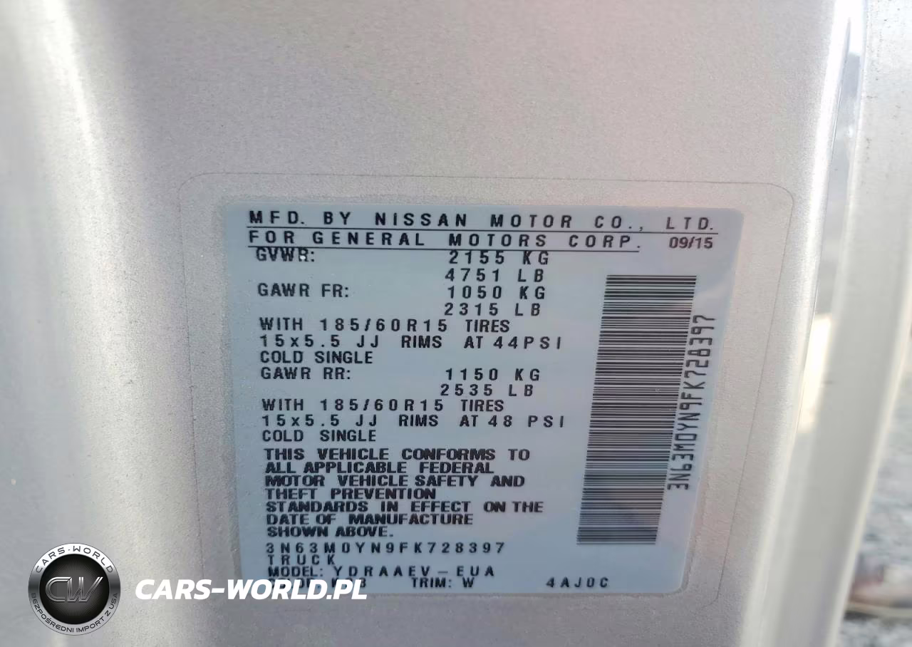 2015 Chevrolet City Express Ls VIN:3N63M0YN9FK728397 - 12