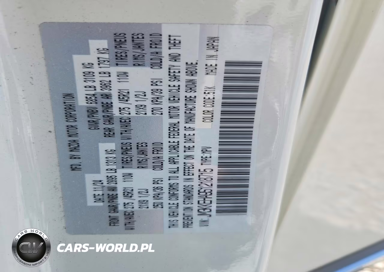 2025 Mazda Cx-90 Premium Plus VIN:JM3KKEHA9S1218715 - 14