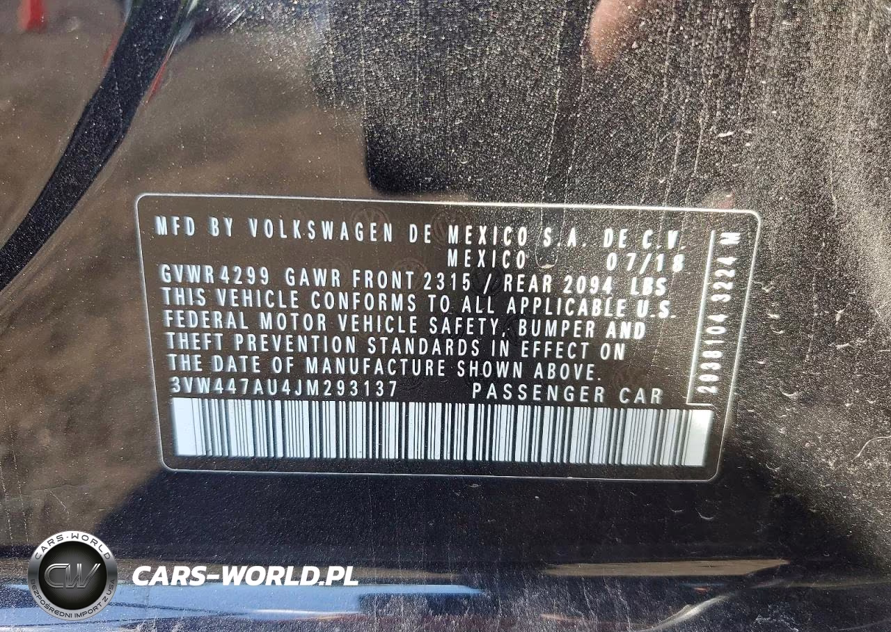 2018 Volkswagen Gti S-Se VIN:3VW447AU4JM293137 - 13