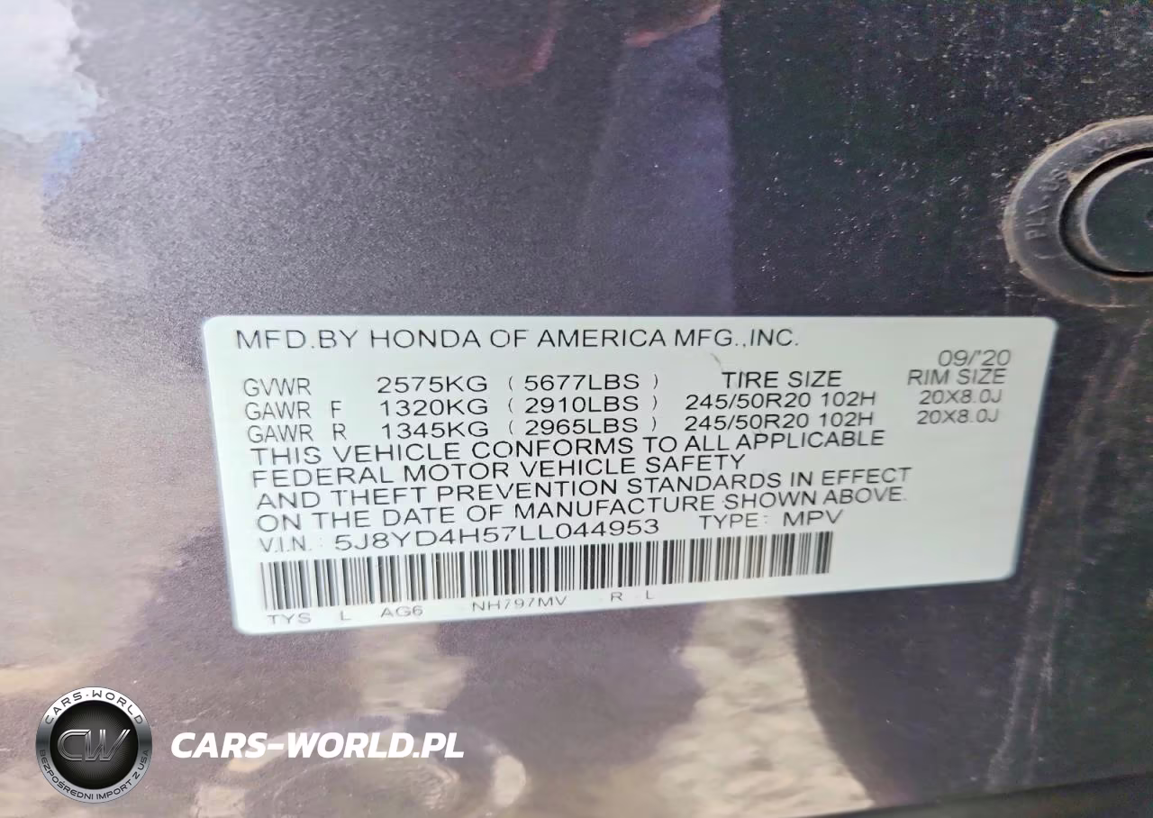 2020 Acura Mdx Technology VIN:5J8YD4H57LL044953 - 13