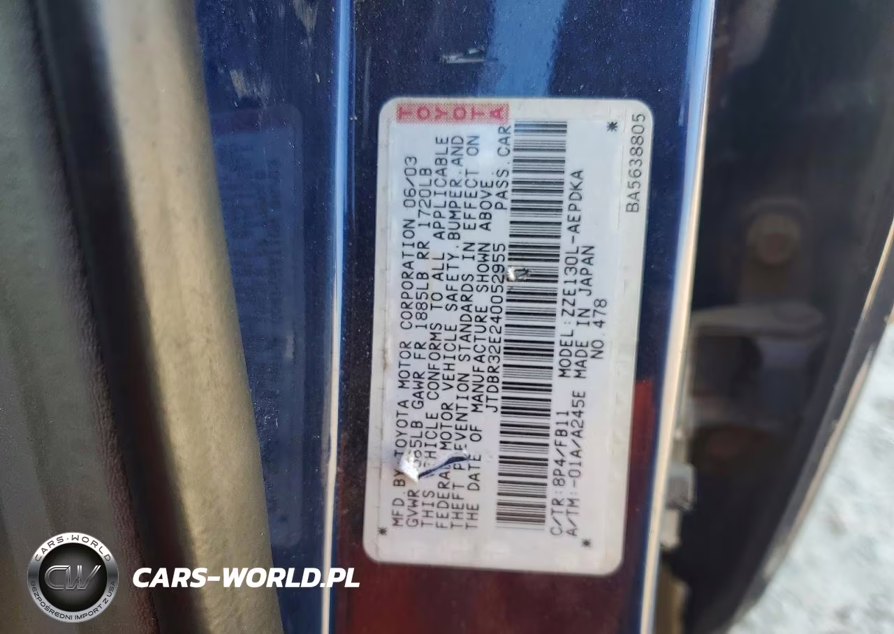2004 Toyota Corolla Ce VIN:JTDBR32E240052955 - 12