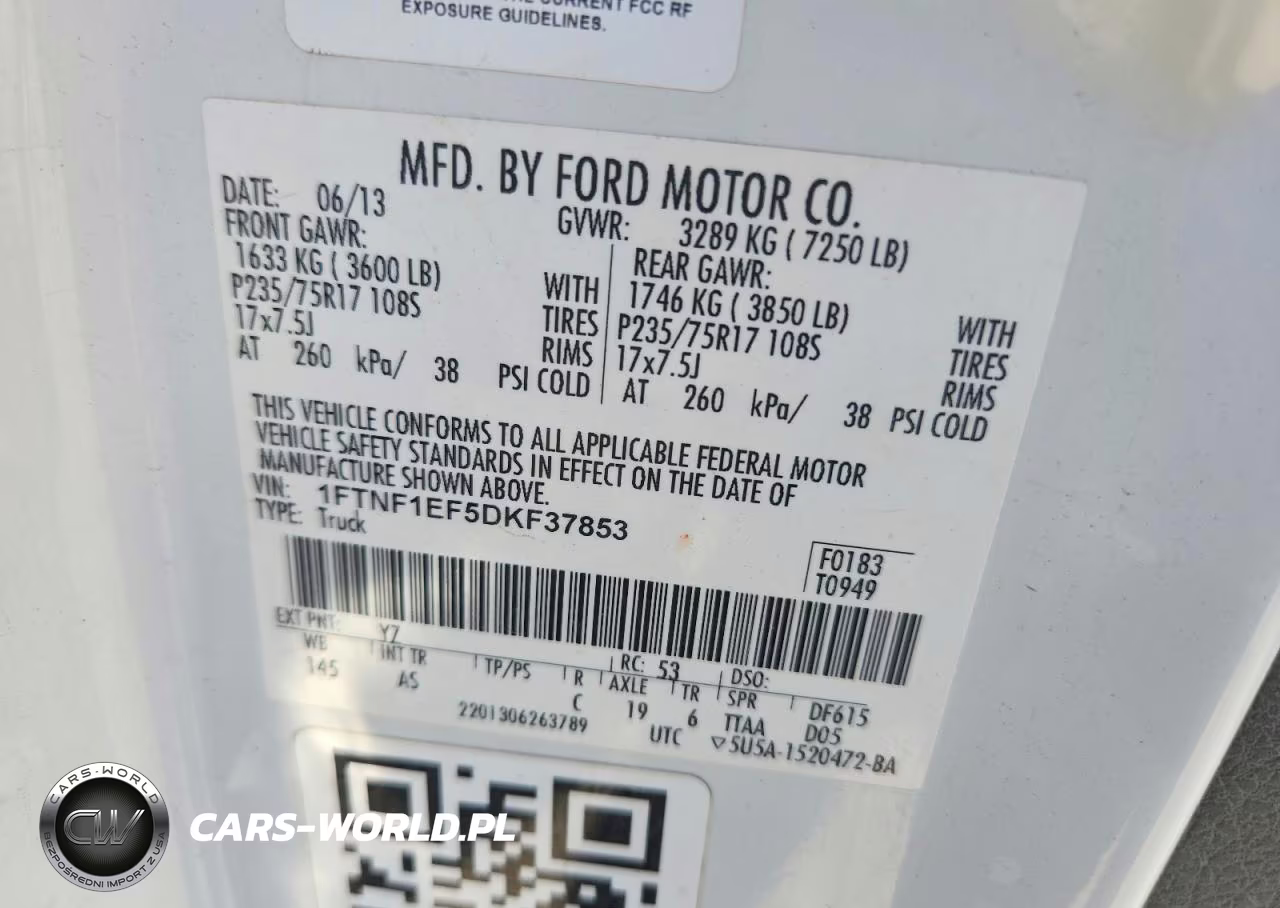 2013 Ford F150 VIN:1FTNF1EF5DKF37853 - 12