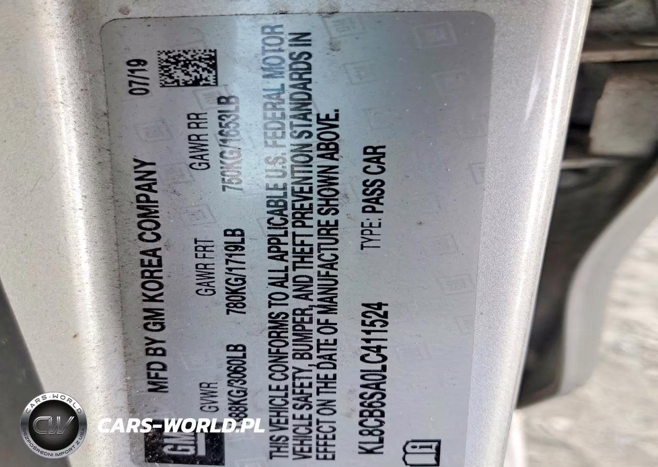 2020 Chevrolet Spark Ls VIN:KL8CB6SA0LC411524 - 12
