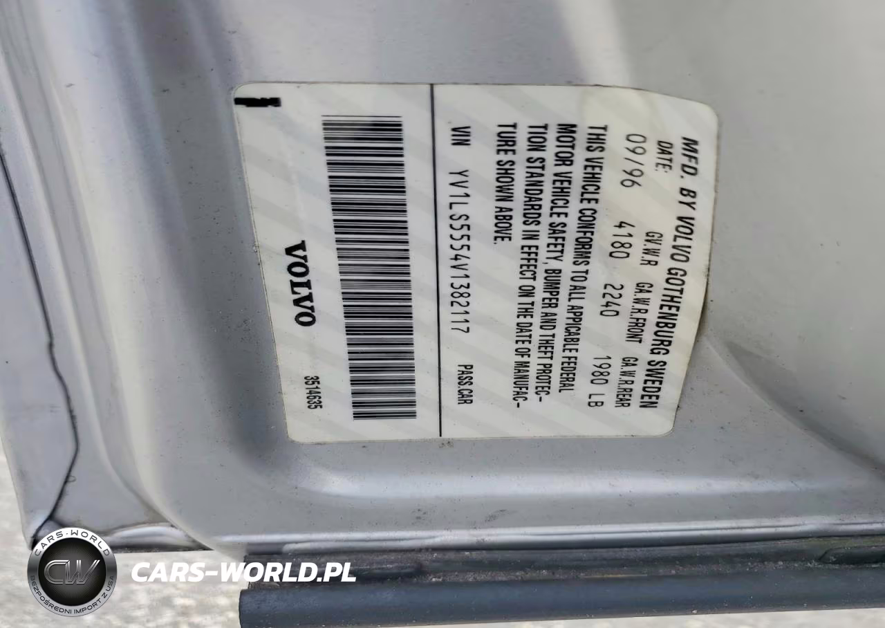 1997 Volvo 850 VIN:YV1LS5554V1382117 - 12