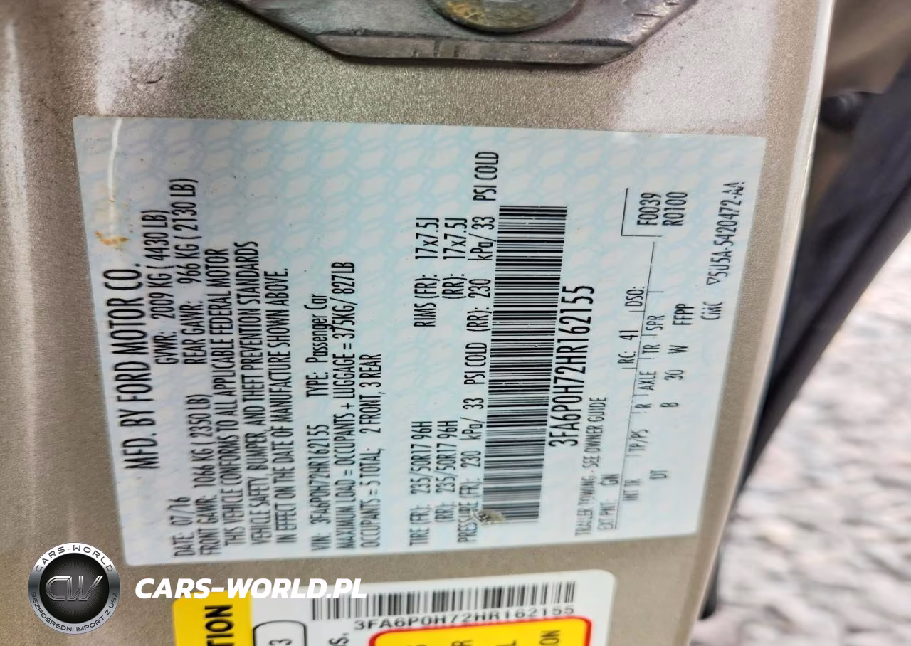 2017 Ford Fusion Se VIN:3FA6P0H72HR162155 - 12