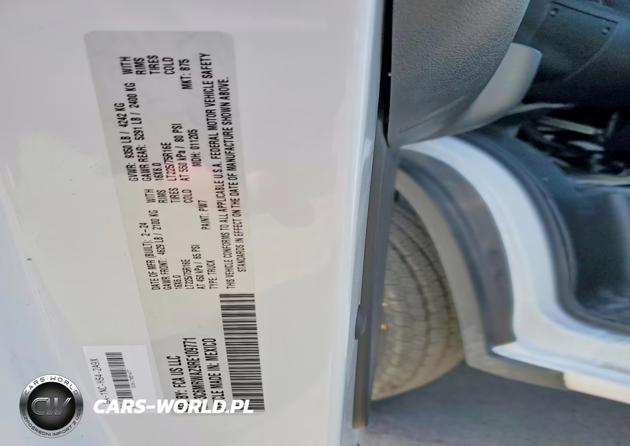 2024 Ram Promaster 3500 Delivery Van VIN:3C6MRWAZ9RE109771 - 13