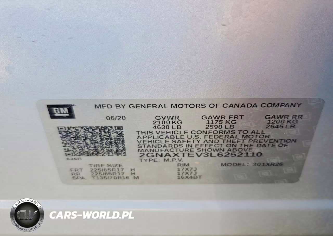 2020 Chevrolet Equinox Lt VIN:2GNAXTEV3L6252110 - 12