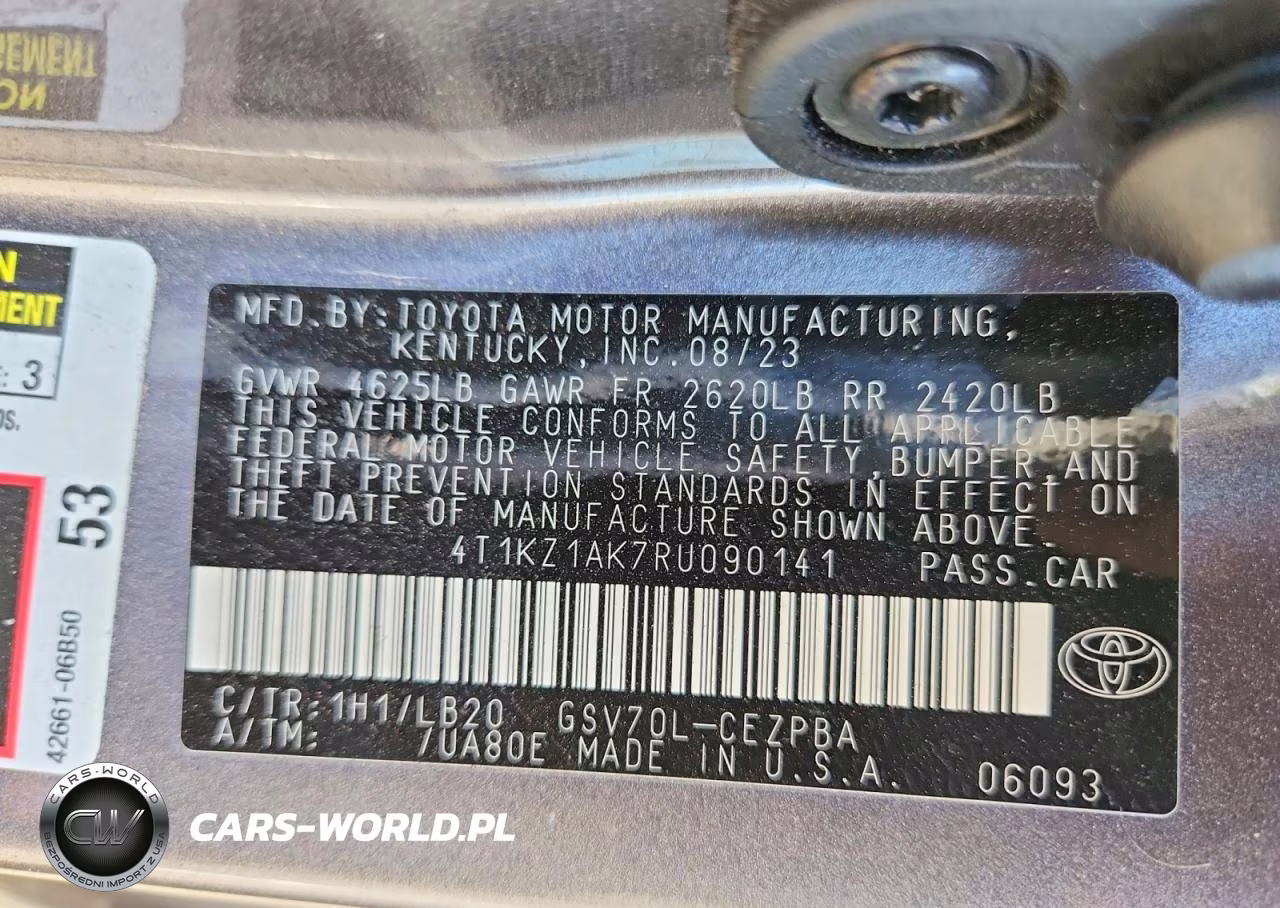 2024 Toyota Camry Xse V6 VIN:4T1KZ1AK7RU090141 - 12