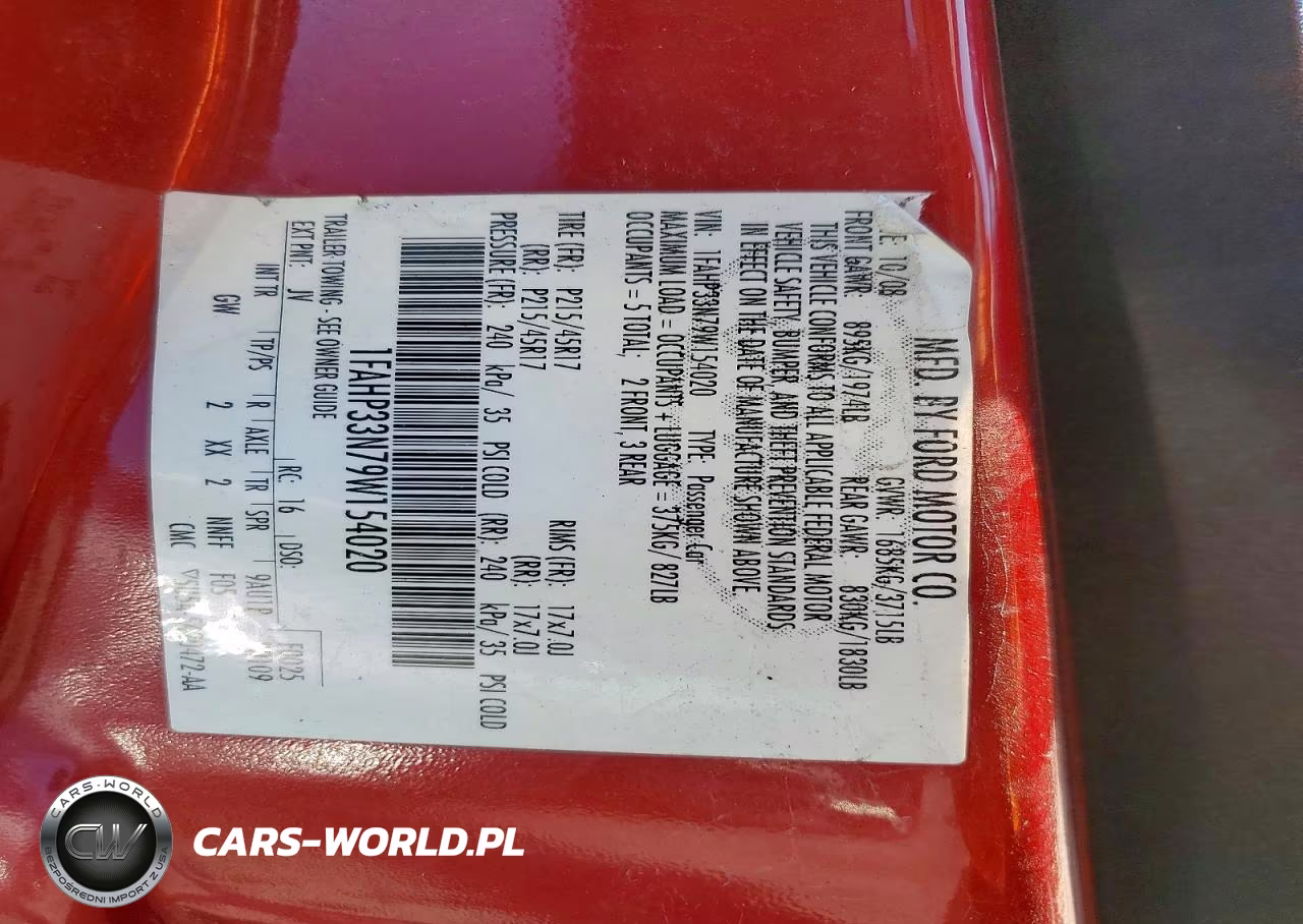 2009 Ford Focus Ses VIN:1FAHP33N79W154020 - 13